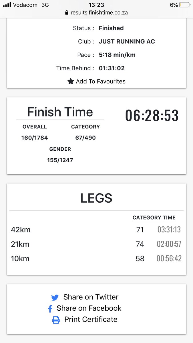 tshepo185's tweet photo. Kosmos 3in1 done and dusted. PB’s achieved, seeding improved, now for TOM and Comrades https://t.co/6Vu0oJEmo6