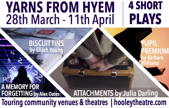 the_Crack's tweet image. The fantastic Blowin A Hooley Theatre present 4 short plays from critically acclaimed &amp;amp; new North East writers; Julia Darling, Barbara Williams, Alex Oates &amp;amp; Elijah Young. 
Don't miss their North East tour from 28th March-11th April. ticketsource.co.uk/hooleytheatre