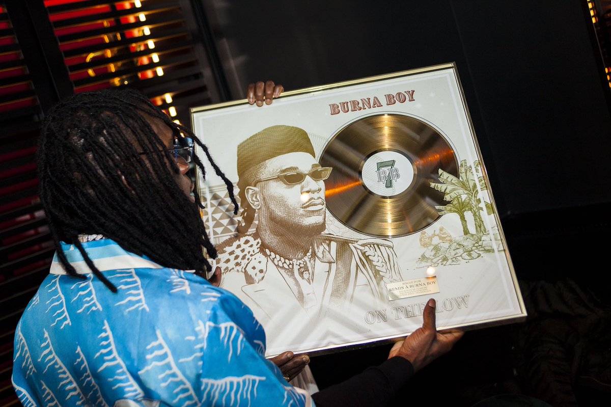 burnaboy's tweet photo. “On The Low” Gold in France 15m streams 🦍 🇫🇷 thank you all! https://t.co/8w1MDBPnwQ