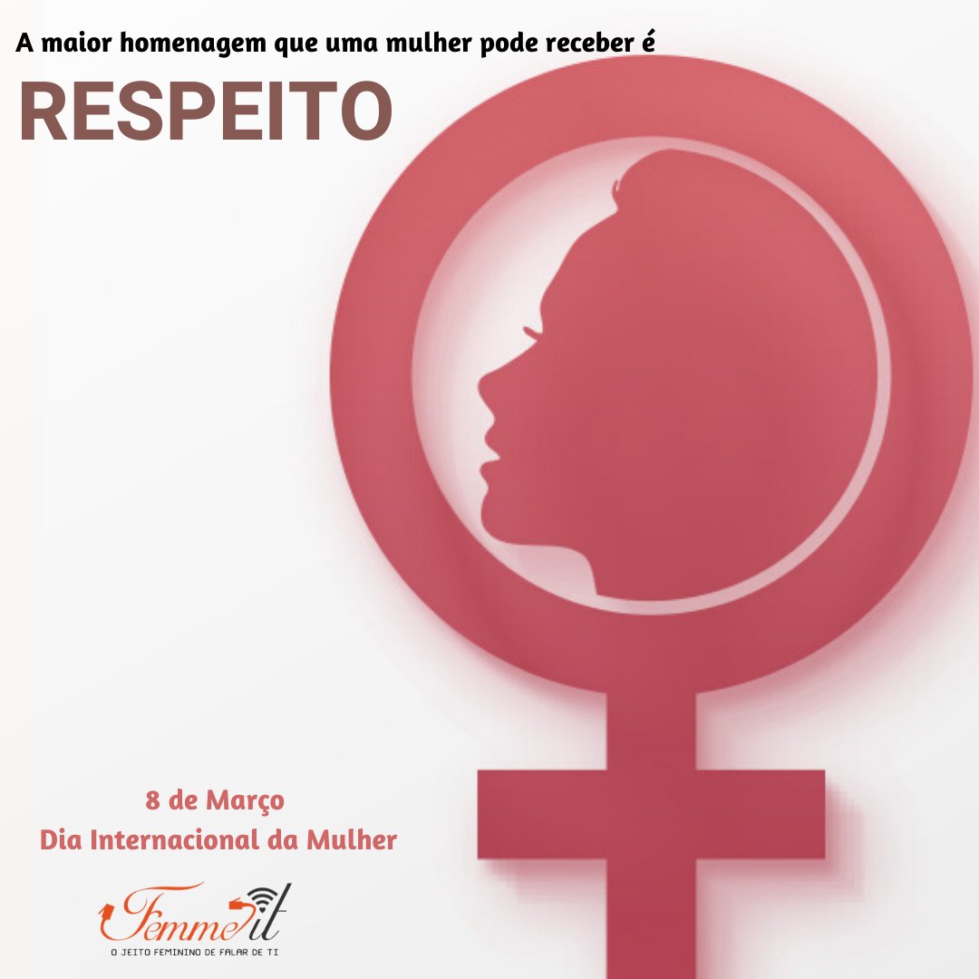 femme_it's tweet photo. Que nada nos defina. Que nada nos sujeite. Que liberdade seja a nossa própria substância.
(Simone de Beauvoir) - Feliz dia das Mulheres #femmeit #8demarço #sororidade #respeito #igualdade https://t.co/TvNBbeATlP