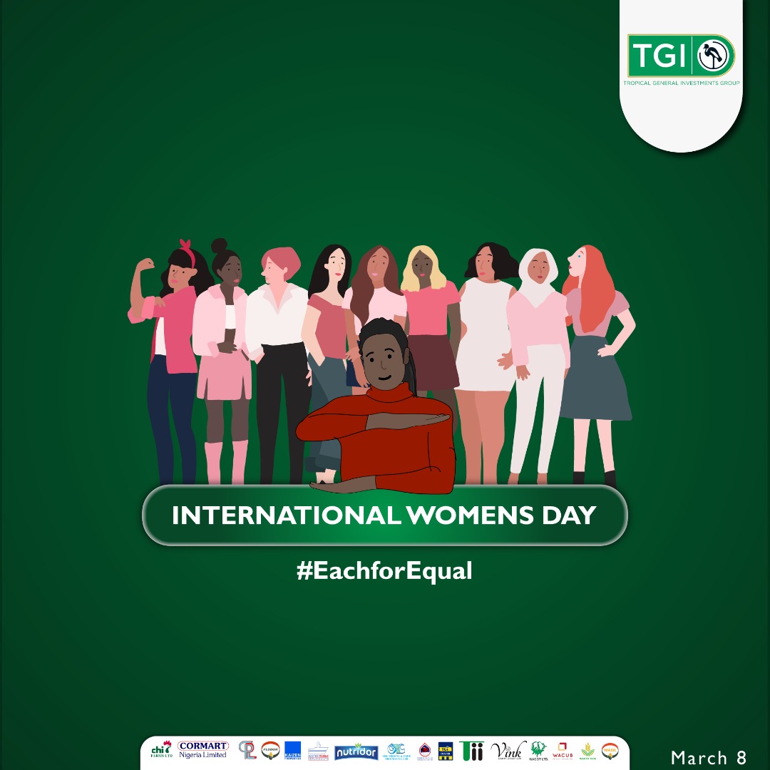 Today, I join the world to celebrate The Woman. One day is not enough!

You deserve a world of equality, and we are collectively responsible for it's realization. We all need to be #EachforEaqual 
Happy #IWD2020 

Looking forward to celebrating with <a href="/TheTGIGroup/">TGI Group</a> women tomorrow.