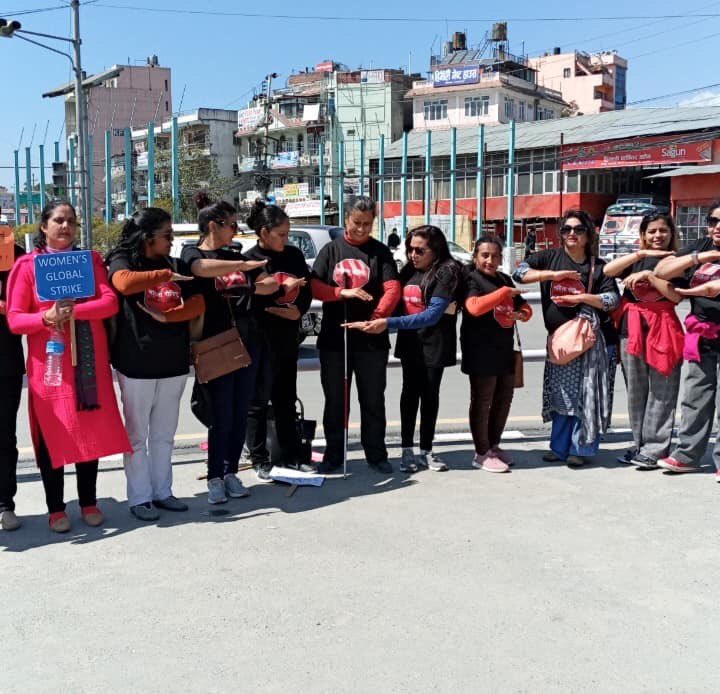 NDWA participated in Women’s Global strike and  Celebration international Women’s day 2020. #Genreationsequality 
#8March 
#IfWomenStopTheWorldStops 
<a href="/GlobalFundWomen/">Global Fund for Women</a> 
<a href="/CBMworldwide/">CBM Christian Blind Mission</a> 
#LeaveNoOneBehind 
<a href="/paudel_meena/">Meena paudel</a> 
<a href="/NirmalaDhital3/">Nirmala Dhital</a> 
<a href="/KrishnaGahatraj/">#DalitsLivesMatter</a>
