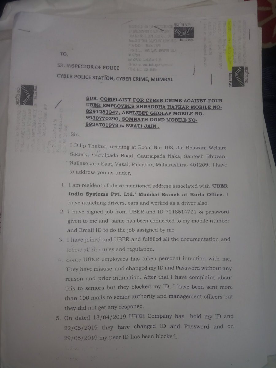 ThakurDost's tweet photo. #PrParameswaran #dkhos #BBCNEWS #IndiaToday #abpnews #CNBCTV18News #DGPMaharashtra #Palgharpolice 
#LLT #rthakrey #Mumbaikhabar9 

Without reason my user ID password change lmy # Idea Uber dost ID old y please answer Uber Mumbai Mr Krishna Veer Singh General Manager
Please reply https://t.co/etGR5tCAWl