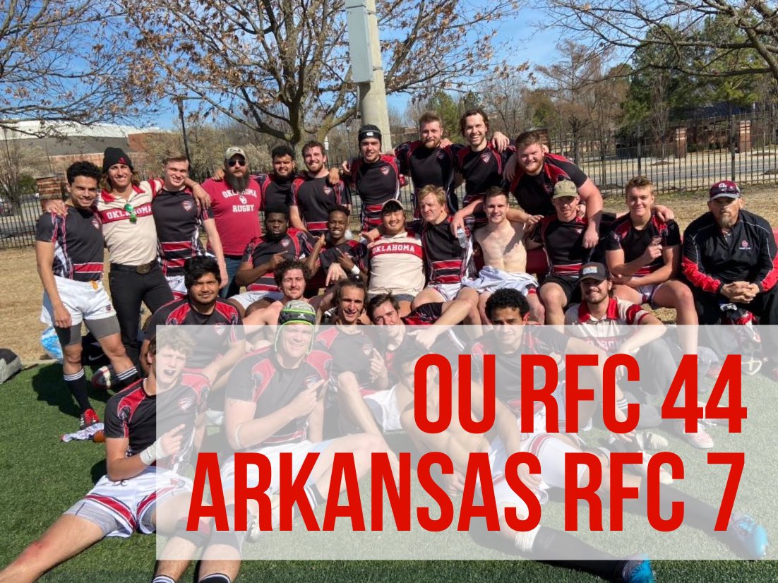 We beat <a href="/arkansasrugby/">Arkansas Rugby</a> 44-7 yesterday afternoon in what will be our last big test until the <a href="/RedRiverRugby/">Red River Rugby</a> Championship on March 28th!

MOTM was Abdifatah Mohamoud (Fullback) who made an epic try saving tackle &amp; kept a defensive tempo throughout the whole match, Congrats!