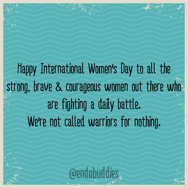 BuddiesEndo's tweet photo. #endo #endometriosis #1in10 #endowarriors #endosisters #endosucks #endosupport #endoawareness #endometriosisawarenessmonth #internationalwomensday #iwd2020 #endobuddies #wereallinthistogether https://t.co/297wqOKimn