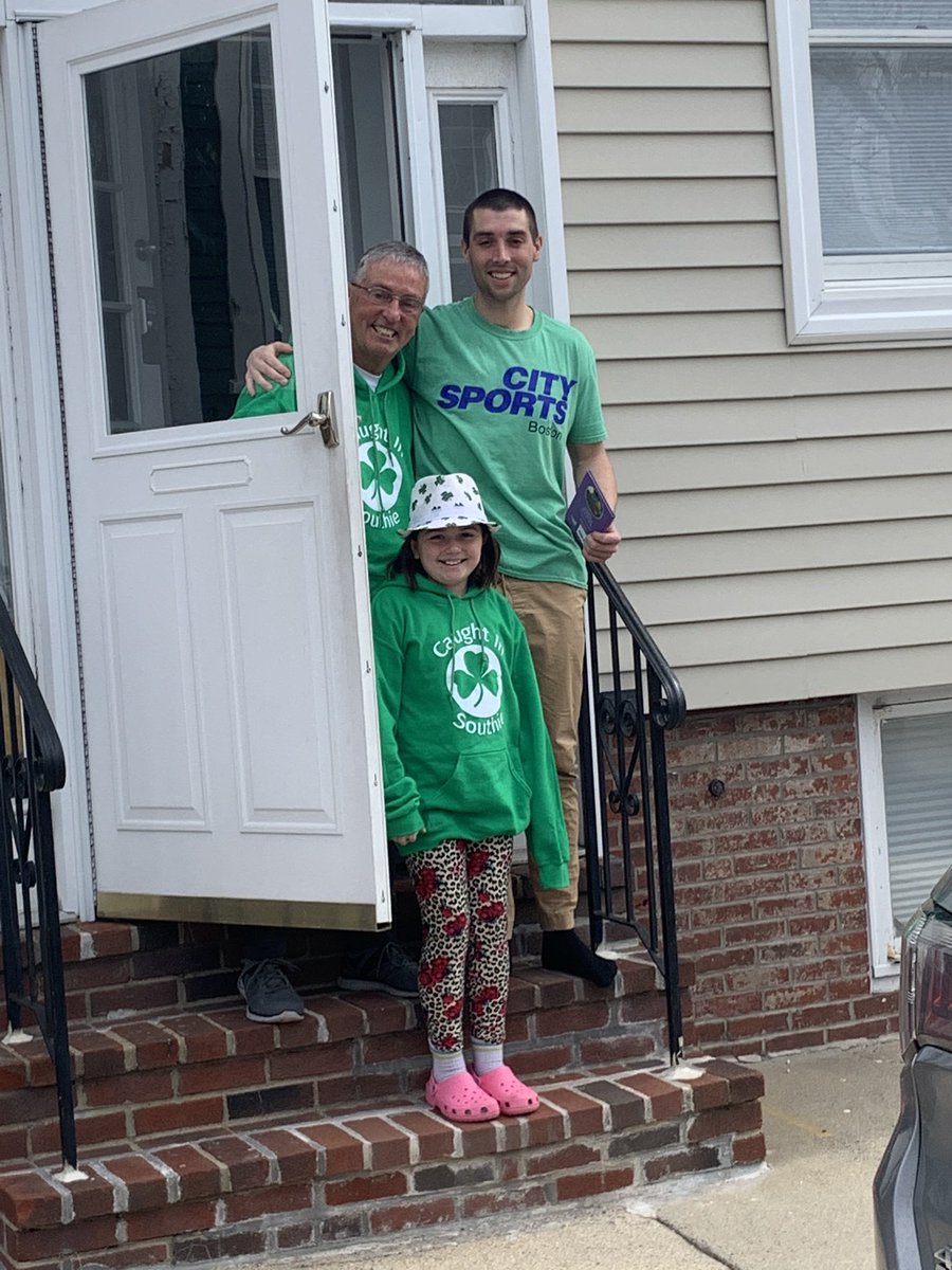 CourtneySheppec's tweet image. Spotted a couple of #Southie legends, of past, present and future wearing @maureencaught #CaughtinSouthie sweatshirts today! ☘️ Genes run deep! 💚