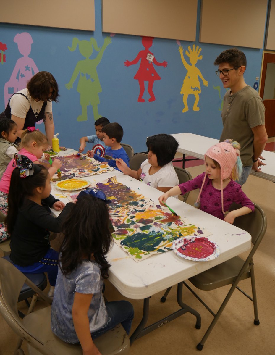 nwassdc's tweet photo. Our friends from @OutdoorCap came by this week to create a great piece of art with several classes of our students. This piece will be up for auction at our 2020 Sunshine Gala! We can’t wait to see the finished product! https://t.co/bPb32bewOt