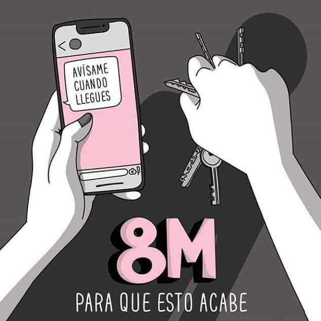 anndyferrer's tweet photo. #Marcha8M porque ya estoy harta de sentir miedo cada vez que llego tarde a casa.
Porque mi mamá siente que tiene que ir por mi cuándo  tengo algo en la noche.
Porque mis amigas y yo ya no salimos solas en la noche.
Porque nuestros hombres cercanos no nos cuidan #DiaDeLaMujer https://t.co/0aROq1q9Be