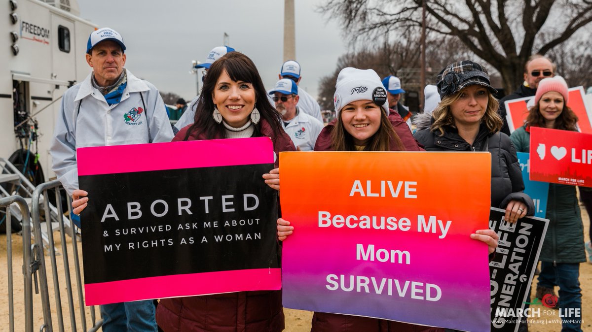 March_for_Life's tweet photo. "Abortion didn't empower my birth-mother. It certainly didn't empower me. It didn't empower my own daughters who never would've lived if that abortion would've succeeded in ending my life. Life is what has empowered each and every one of us." -@melissaohden, survivor of abortion https://t.co/jxtCITImFY
