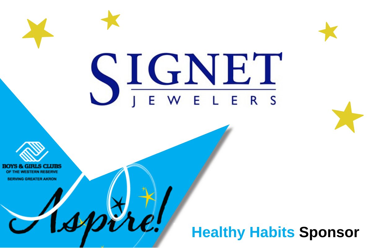 BGCWR's tweet photo. Signet Jewelers is a Healthy Habits Sponsor of #BGCAspire20! Because of your support, the Club is able to serve our Akron youth in even more ways. 💗 https://t.co/dYsmYI8Rph #BGCAspire20 https://t.co/G50vWtcQJU
