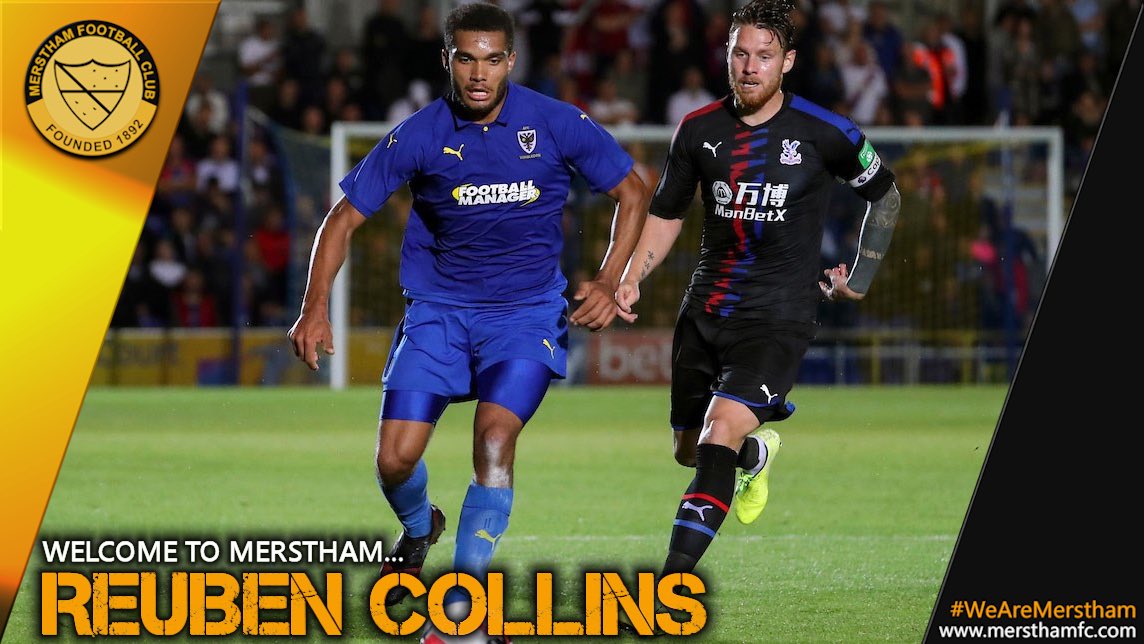 MersthamFC1892's tweet photo. โ๏ธ | We are delighted to announce the loan signing of Reuben Collins from @AFCWimbledon, who made his debut yesterday.
The centre-back signed pro for the Dons last April, and was voted Academy Player of the Year last season.
Welcome, Reuben!
#WelcomeReuben
#WeAreMerstham ๐งก๐ค https://t.co/s80SYJ58Kd