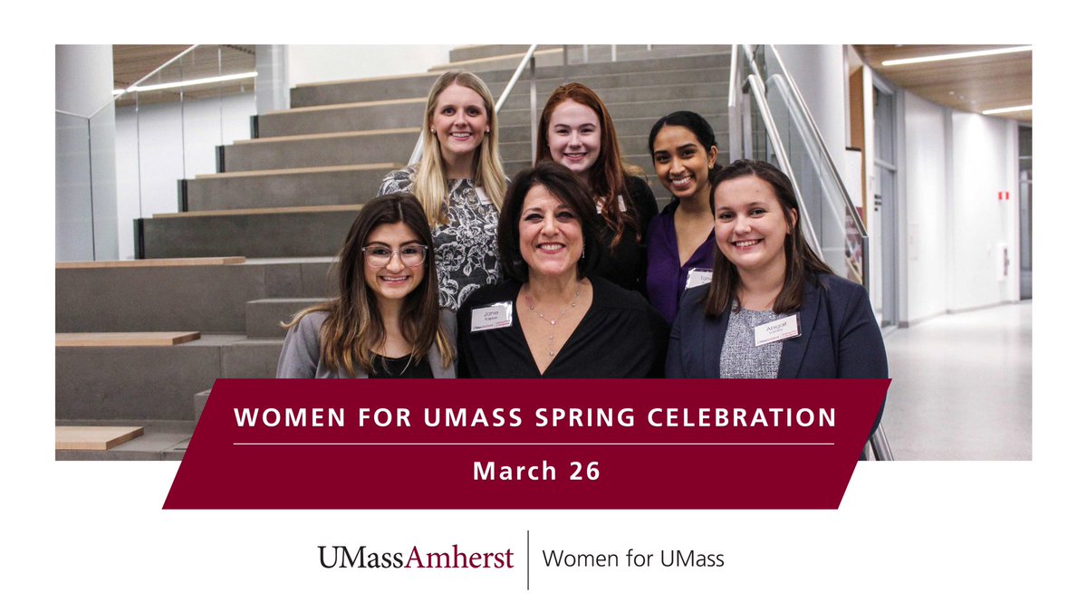 AlumniUMass's tweet photo. The Women for @UMassAmherst Spring Celebration is March 26 at the @HRBoston. Don't miss out on this incredible opportunity to meet and learn from inspiring UMass women past and present! #WFUM #InternationalWomensDay https://t.co/kh7aj4DjdF https://t.co/JffkVK696A