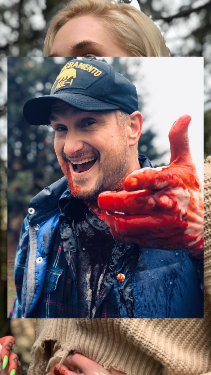 AManicMacabre's tweet image. Jeromy Jackson is Connor Scott in Manic Macabre , Written and Directed by @HassonHarris . Hmm he doesn’t look so good 🔪 #Horror #Film #Writer #Director