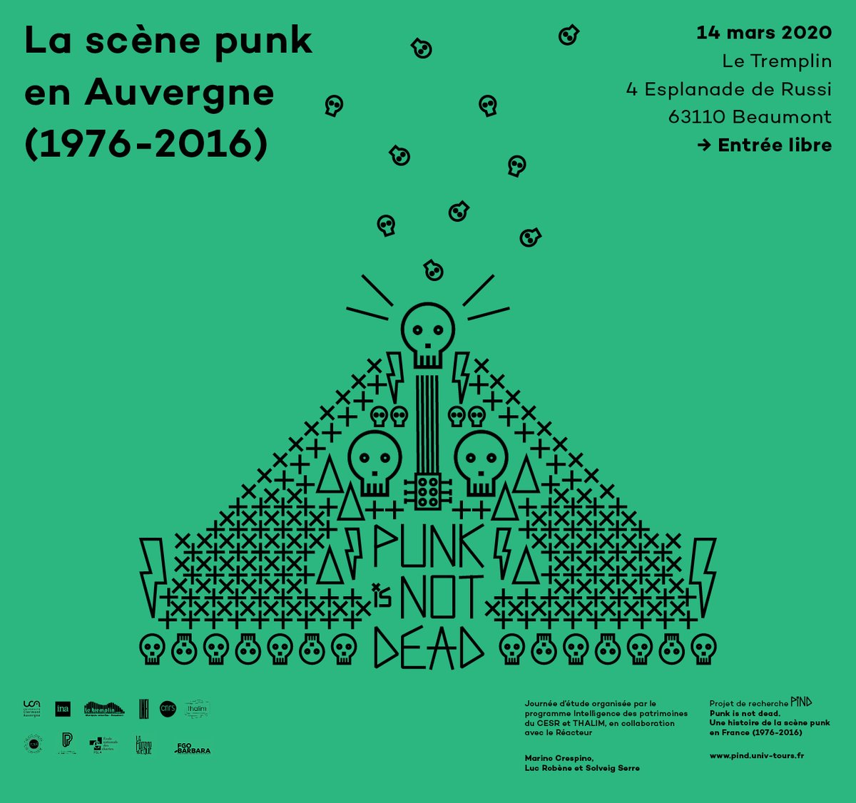 PIND19762016's tweet photo. Beaumont, on arrive ! C'est le 14 mars prochain. La scène punk en Auvergne, l'équipe PIND en force. https://t.co/hu7bzgIprp