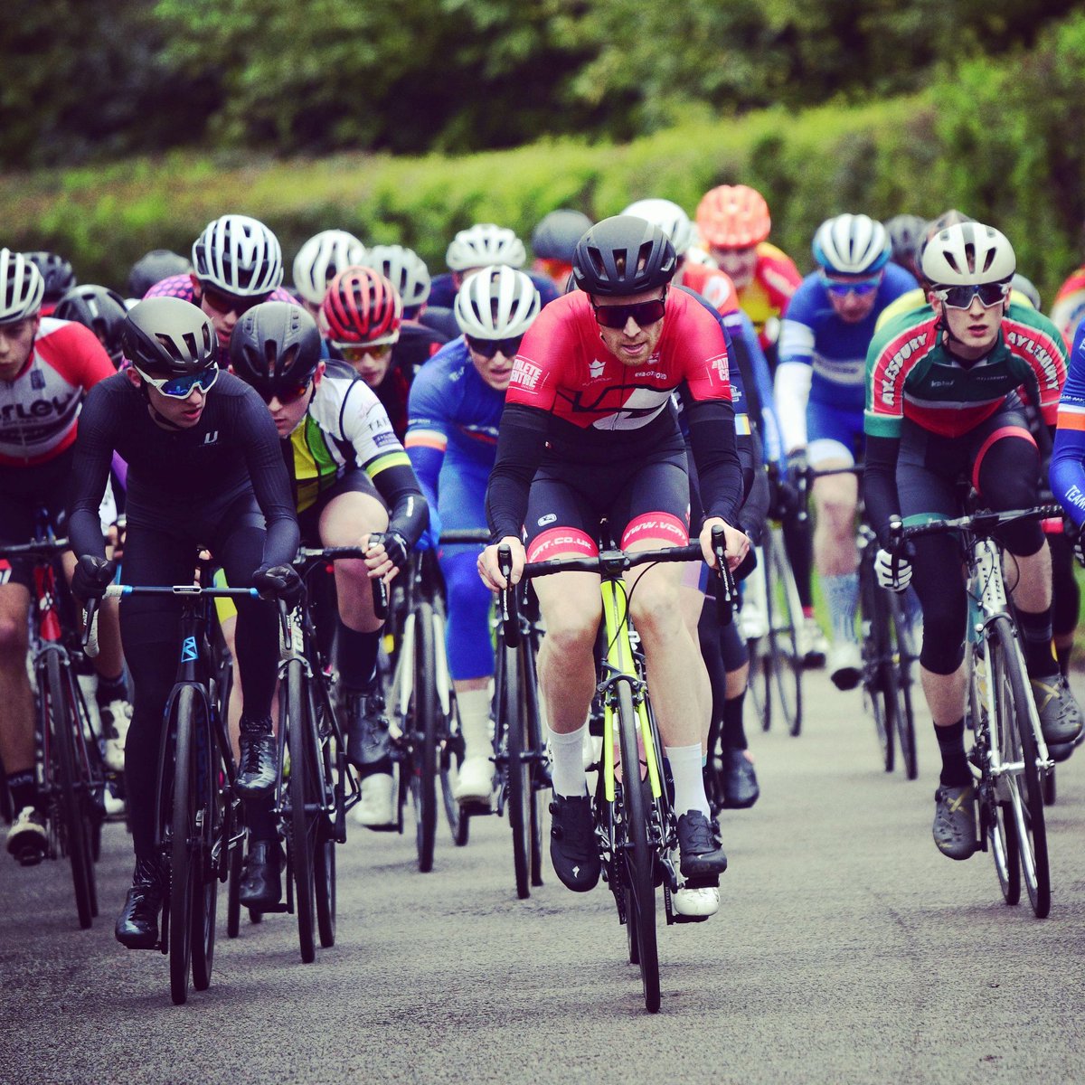Gough_Racing's tweet photo. Race 3 of the season already chalked up.  Leading the pack in Round 1 of the MK Bowl Spring Series with support from @bhbarchitects

Did not contest the sprint finish, but happy enough with the form as we continue to build for the summer. https://t.co/d5ne0X9pSk