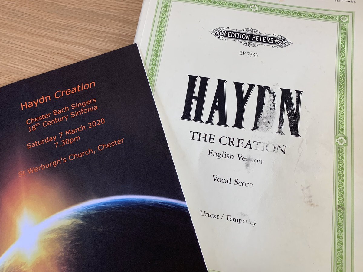 Well, that was a delight! So good to work with the fabulous @ChesterBachSing, @18thCCOrchestra and fellow soloists @lizzyhumphries1 and @TomHK1 last night, for Haydn’s Creation. All under the brilliant direction of @martinbussey