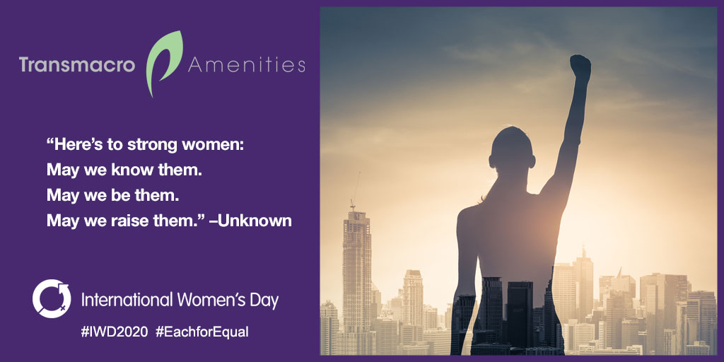 International Women's Day 2020
"Here's to strong women:
May we know them.
May we be them.
May we raise them." -Unknown
#IWD2020 #EachforEqual