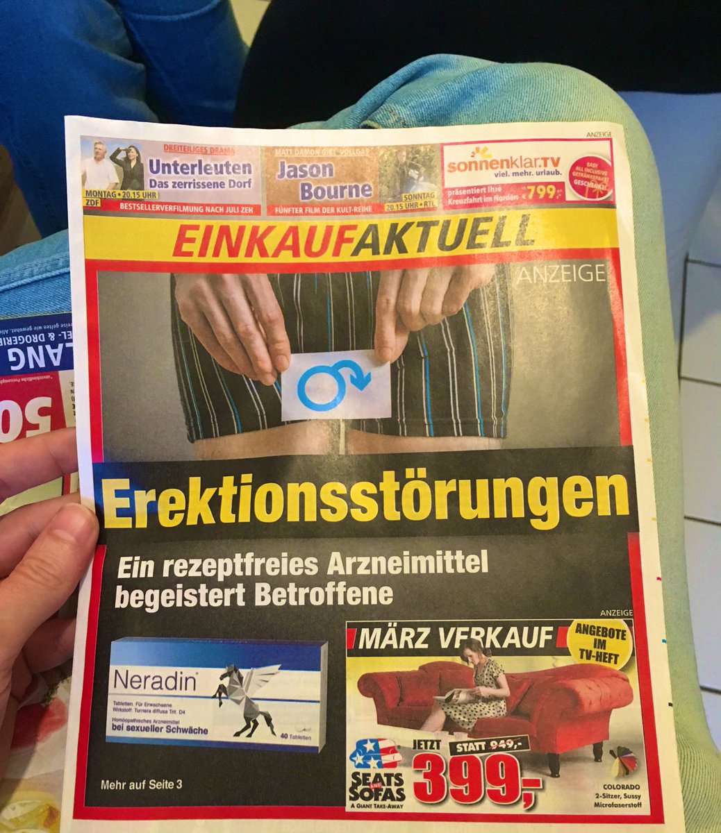 GrobeLaberwurst's tweet photo. Real life spam? So was hab ich sonst nur im E-Mail-Postfach! #erektionsstörungen #reallife #spam #bittekeine #werbung https://t.co/0vvLIQ4nC9