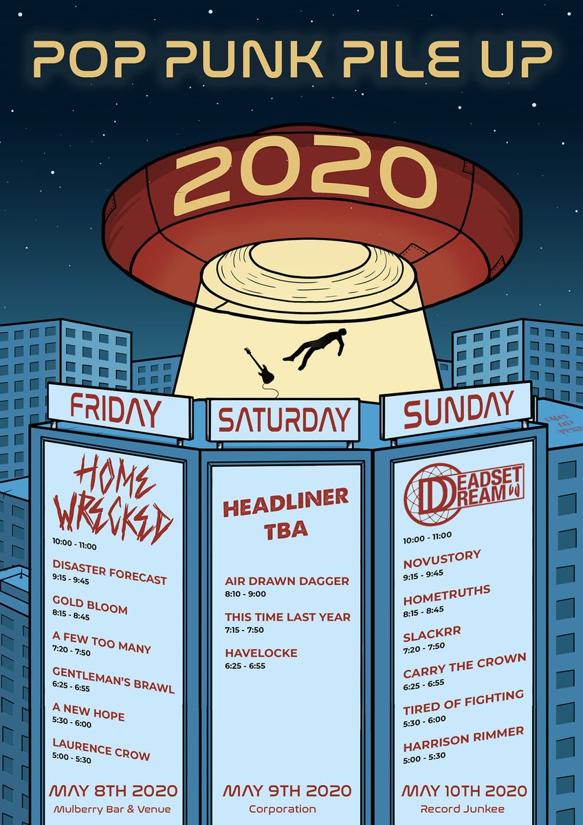 🛸🔥 SHEFFIELD 🔥🛸

We are bringing the posi vibes to Corporation on 9th May for <a href="/pileupfestival/">Pile Up Festival</a>❗

Grab your cheap tickets now &amp; we will see you in the pit! 

Event: bit.ly/PPUEvent
Tickets: bit.ly/PPUTickets

W/<a href="/thisishavelocke/">Havelocke 🔥🖤🔥</a>//<a href="/AirDrawnDagger_/">Air Drawn Dagger</a>//<a href="/corpsheffield/">Corporation</a>