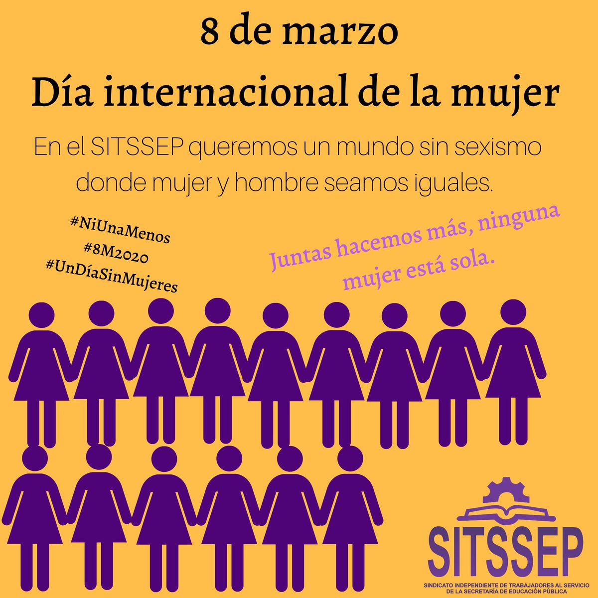 sitssep's tweet photo. Día Internacional de la Mujer
#8M2020

Porque en SITSSEP sabemos el verdadero valor de una mujer.

#NiUnaMenos #SITSSEP #UnDíaSinMujeres
#DiaInternacionalDeLaMujer https://t.co/SU7f6BkCBD