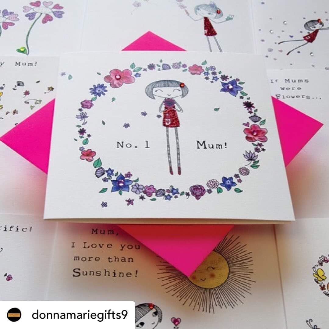 Doodle Girl Mothers day cards! Aren't they just gorgeous. Available in beautiful independent shops ❤ #greetingscards  #mothersday