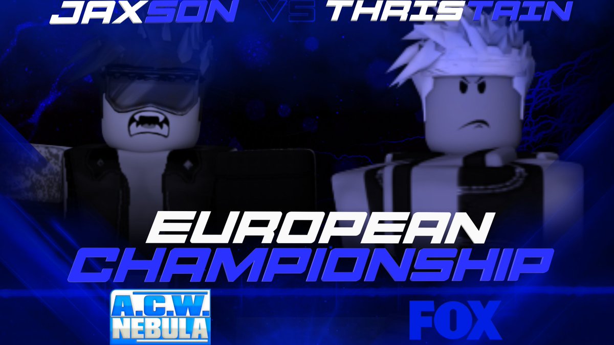 ACWNetworkRBLX's tweet photo. After getting hit by a Bus and not being able to make it to the ACW PPV Heartache Jaxson recovers from his injures and sets to invoke his rematch claus agains't Thristain who will prevail? https://t.co/u3tja8VKT7