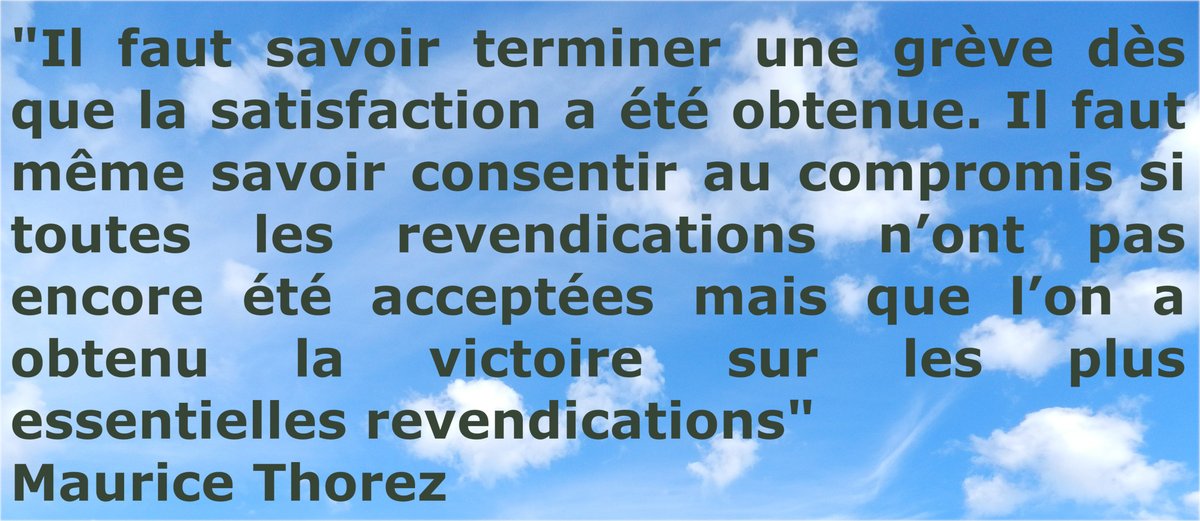 NeoResistant's tweet photo. Méfiez-vous des journalistes et politiques qui citent cette phrase : "Il faut savoir terminer une grève" de Maurice Thorez... elle est tronquée comme par hasard !... Malhonnêteté ou ignorance ?
#GiletsJaunes #Insoumis #Acte66 #greve17février #Retraites #violencespolicières https://t.co/7u40etA7KA