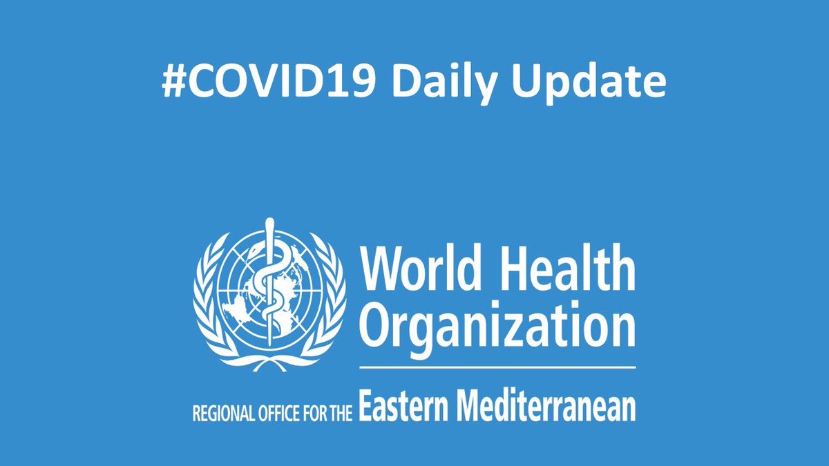 WHOEMRO's tweet photo. 8 Mar 20, 7pm GMT+2
#COVID19 cases in the Region 
🇦🇫Afghanistan 4
🇧🇭Bahrain 79
🇪🇬Egypt 49 incl 1 death 
🇮🇷IR Iran 6566 incl 194 deaths
🇮🇶Iraq 61 incl 4 deaths 
🇯🇴Jordan 1
🇰🇼Kuwait 64
🇱🇧Lebanon 28
🇲🇦Morocco 2
🇴🇲Oman 16
🇵🇸OPT 19
🇵🇰Pakistan 6
🇶🇦Qatar 15
🇸🇦KSA 11
🇹🇳Tunisia 1
🇦🇪UAE 45 https://t.co/xoZTFQoedd