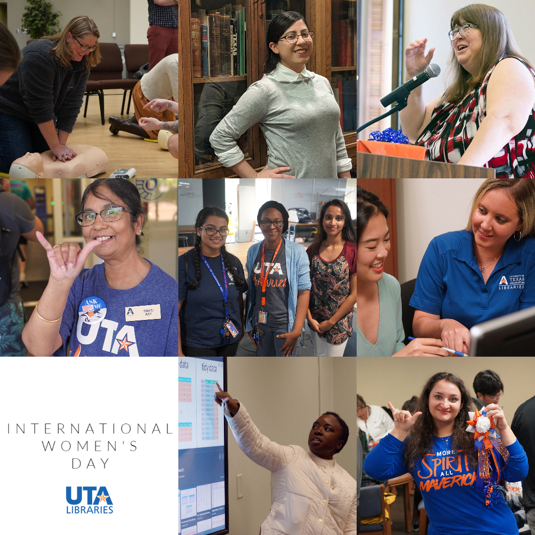 utalibraries's tweet photo. Today, we celebrate the incredible women who make #UTALibraries a model 21st century urban academic library. From student workers to staff, librarians to admin, we thank the women who inspire us with their intellect, grace, and spirit. #InternationalWomensDay #LibrariesReimagined https://t.co/PypZRyyQsC