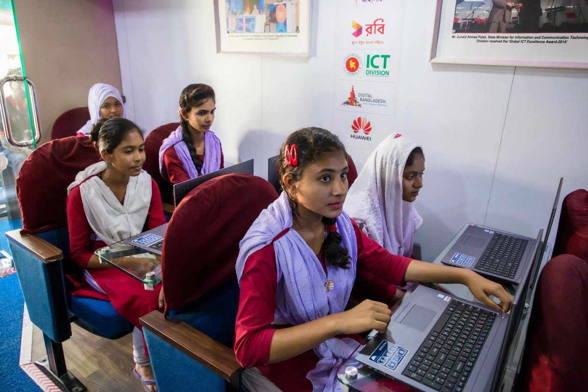 Many young women in rural Bangladesh are being empowered with digital skills through the Digital Training Bus program. #CaseForChange traveled to Bangladesh to speak to the girls and women whose lives are being transformed by the training bit.ly/38W9W60