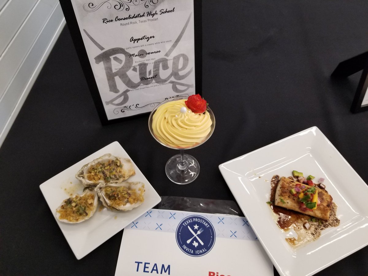 RiceCulinary's tweet photo. The finished product!!! #team7 #traef #txprostart #txrestassoc https://t.co/zmeOLOfgeO