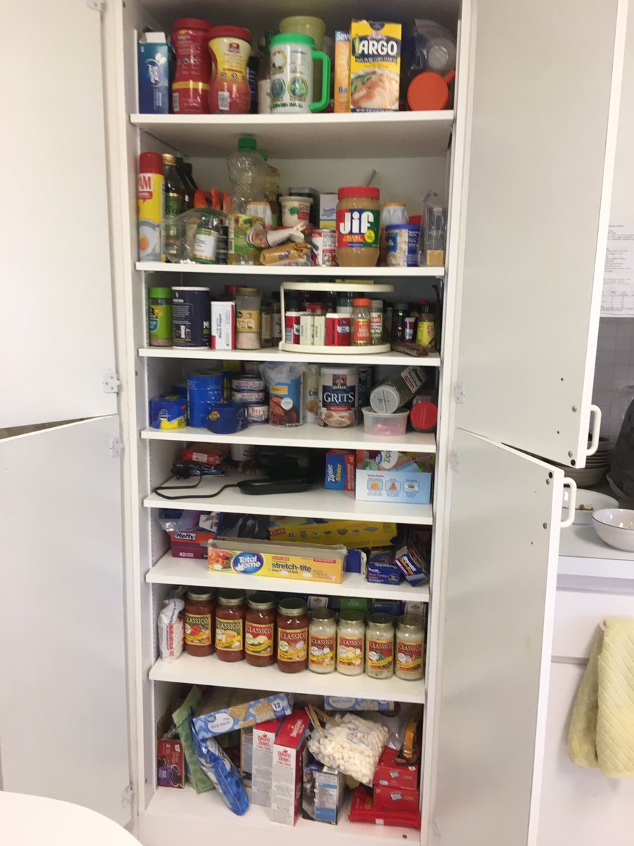 I added several shelves (3 or 4) by buying the shelves and the hardware that goes into the tracks that hold all the shelves. #Pantry