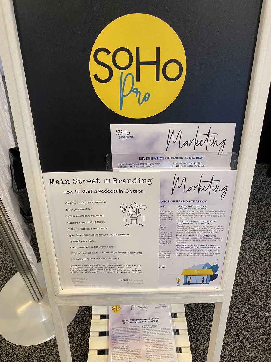 MainStBranding's tweet photo. Stop by L1 in the Back Office at @ATLJewelryShow for “How to Start a #Podcast in 10 Steps.” 🎤 Plus, tips on #Marketing, #Social &amp; #Branding 🎙📱📈 w/ @JewelersSuite #ATLJewelryShow #podcast https://t.co/lz6VSaR1FB