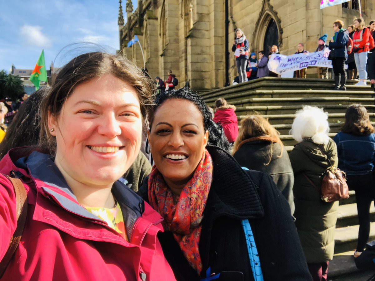 emilyspurrell's tweet photo. Great afternoon at the Women's Strike march for #InternationalWomensDay2020 campaigning for a right to equal pay, fair treatment and a life free from violence and abuse. #LpoolMarchIWD https://t.co/sKMRBGrUww