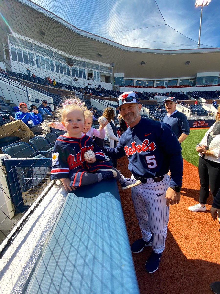 JMBrasher's tweet photo. Thank you @olemissbaseball, @MClementBSB and @CoachMikeBianco for the great time and for helping to support Batson Children’s Hospital patients! https://t.co/v74ZrnK7cj