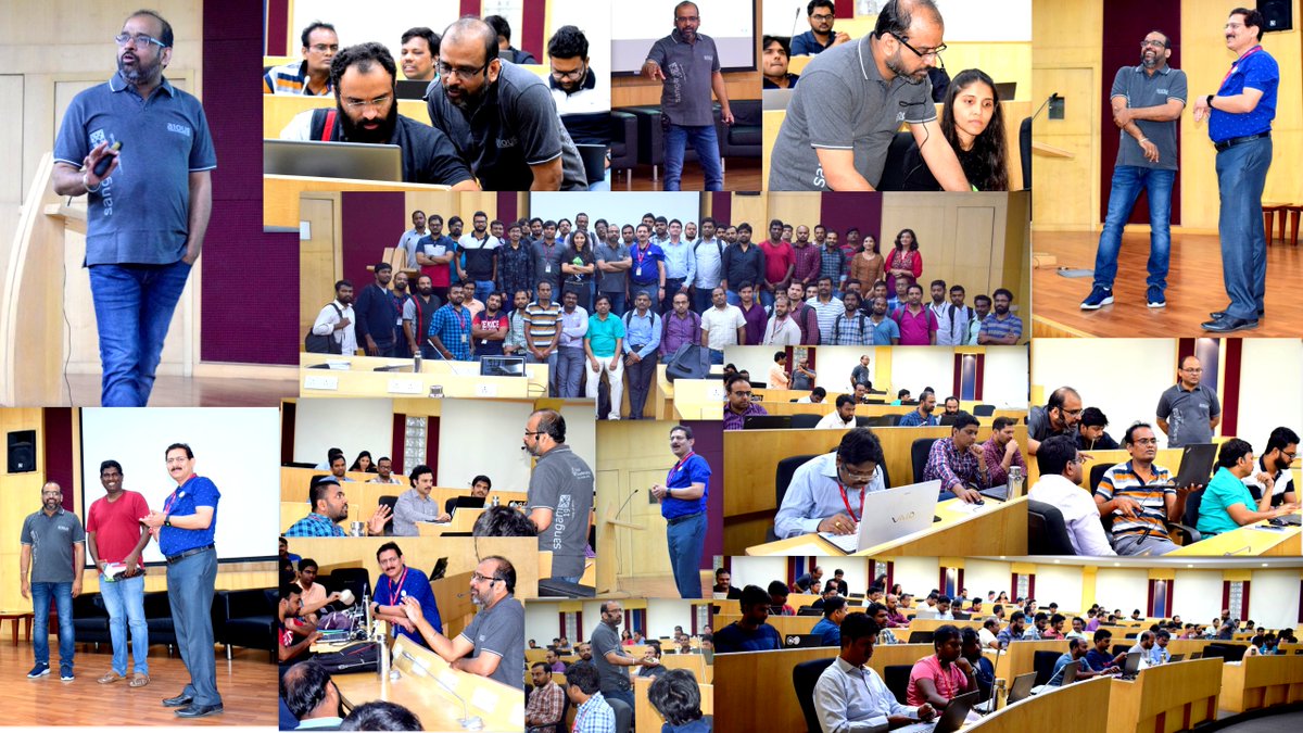 Shanmugasundarz's tweet photo. #HydTechCouncil with @AIOUG @Tech_Mahindra hosting #DevOPSForDBAs by Suresh Gandhi @geeksinsights #AHandsOnExperience on #Docker #Ansible #Kubernetes 
#WellSpentSaturday #upskill #TheTechMWay #LoveToBeTechM
@C_P_Gurnani @lravi_vellore @vinay_agrawal @vivekhgupta @msjsr https://t.co/fUV4tLbKgq