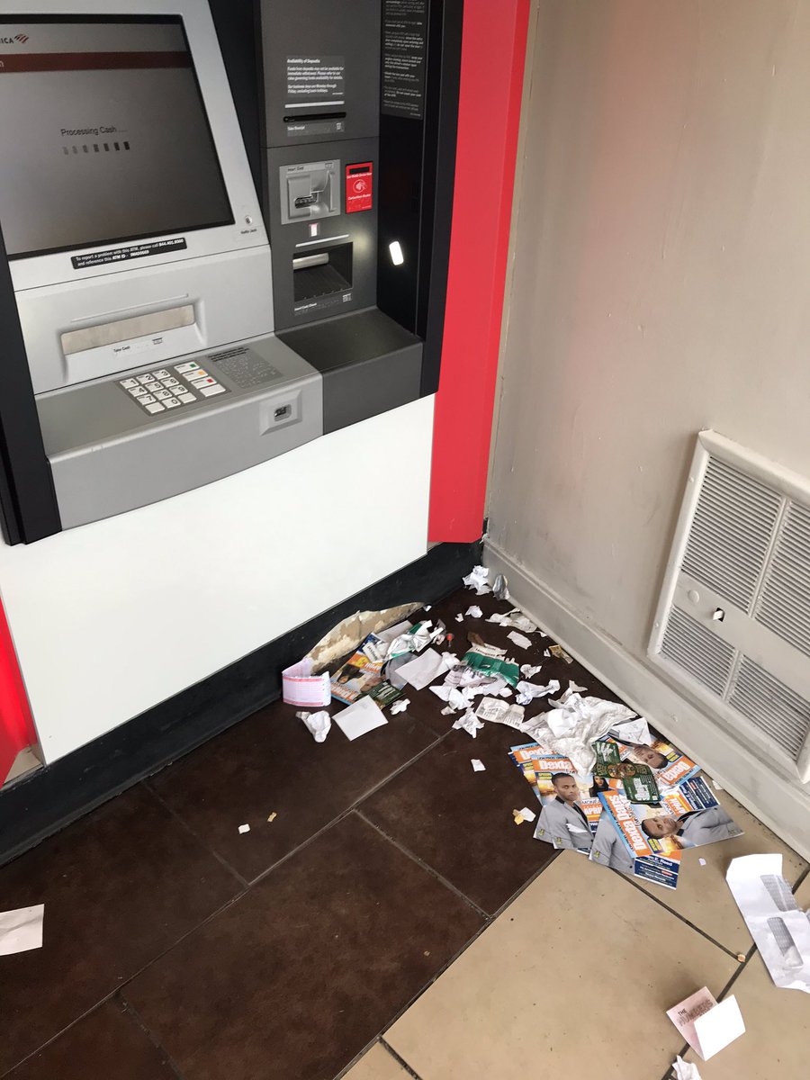 discoverjeff's tweet photo. A lot of money flow this machine. We deserve to do business at a #coronavirus Free ATM. @BankofAmerica can you please have this ATM cleaned? #CodmanSq 599 Washington St. #Dorchester, ATM @universalhub @BOS311 https://t.co/T9Udeo2SC6