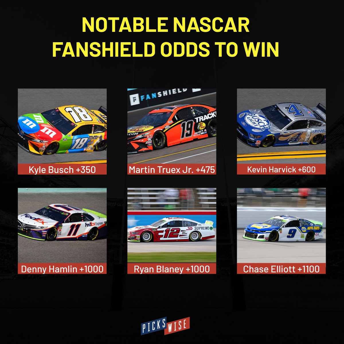Pickswise on Twitter "Who would you pick to win today's NASCAR