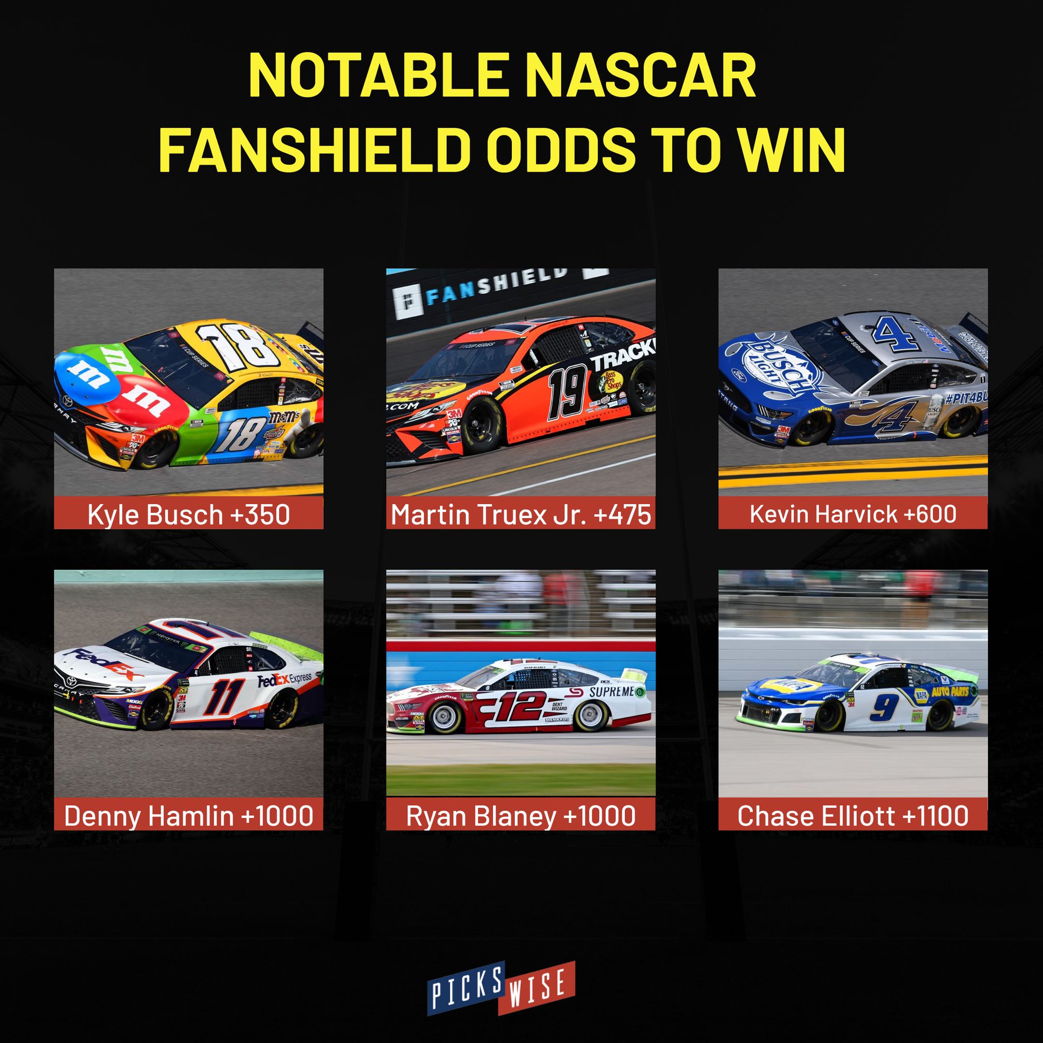 Pickswise on Twitter "Who would you pick to win today's NASCAR