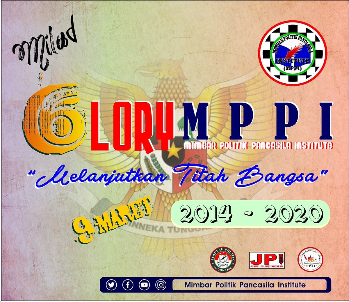 AndiMuslimin88's tweet photo. 6 Tahun MPPI 9 Maret 2020
"6LORI MPPI"

#glorimppi #kemerdekaan #kemanusiaan #milad #mppi #pergerakan https://t.co/2rw56pOrU7