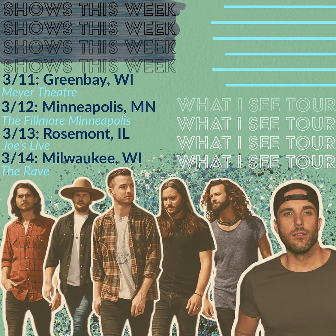TheTRich_Life's tweet photo. What I See Tour is wrapping up for March this weekend! Green Bay, Minneapolis, Rosemont, and Milwaukee you do not want to miss this line up! Get your tickets and don't forget to sign up for meet and greets on @TylerRichMusic website 🙌
#tylerrich #lancomusic #RatherBeUs #whatisee https://t.co/k0sRggGg4N