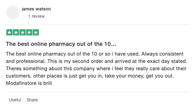 ModafinS's tweet image. Another great review. Thank you. Our team is here to serve you so positive feedback makes our day #Jessica #modafinstore