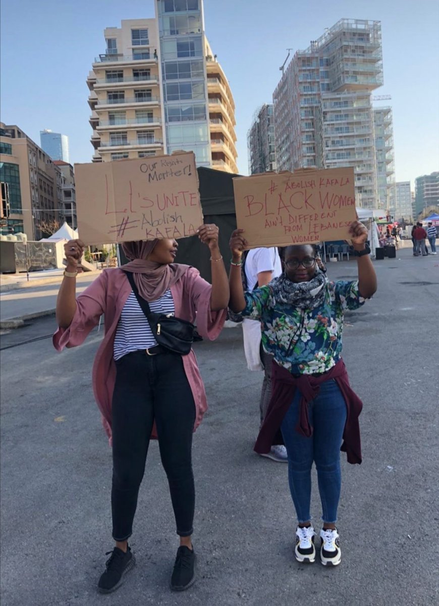 ClaudetteIgira1's tweet photo. Today, I celebrate all the migrant domestic workers in #Lebanon. With the injustice, racism and deplorable working conditions they face, these powerful women never cease to be the heroines and hope of their children, husbands, and families that they left in their home countries. https://t.co/4OcqgQPYhT
