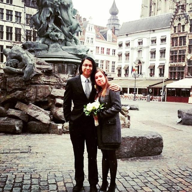 Steveleung80's tweet photo. Today it is #internationalwomensday and for 10 years already I can call @salinaslittleworld my lawfully wedded wife 👰🤵❤️ #10yearsofmarriage https://t.co/RecTrawxds