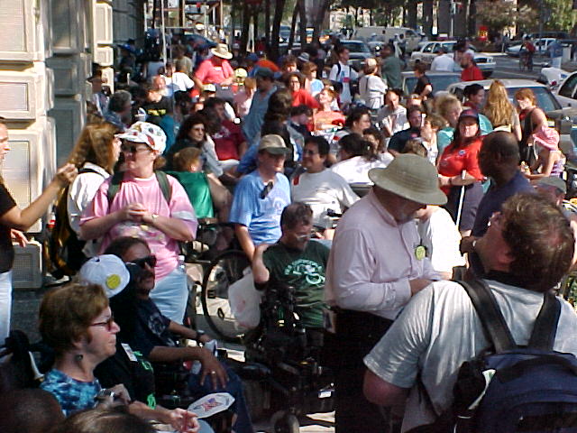 timmwheat's tweet photo. Twenty years ago #ADAPTmemory confronted the AARP about supporting an early version of the DIA to help people to stay at home rather than be forced into expensive institutions. @NationalADAPT https://t.co/07PggVdue6