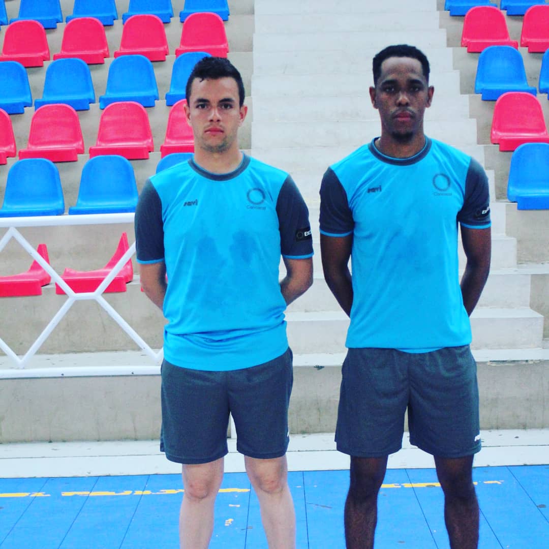 lifutsalmats's tweet photo. Todo listo para la gran final, Hoy los árbitros internacionales de Futsal Javier García y Ramón Rosario Estuvieron en reconocimiento de la Cancha en el polideportivo de Nagua donde entrenaron y observaban que todo estaba bien junto al Director de la @ligadefutsalmts Robert R. https://t.co/k57K0va1IY