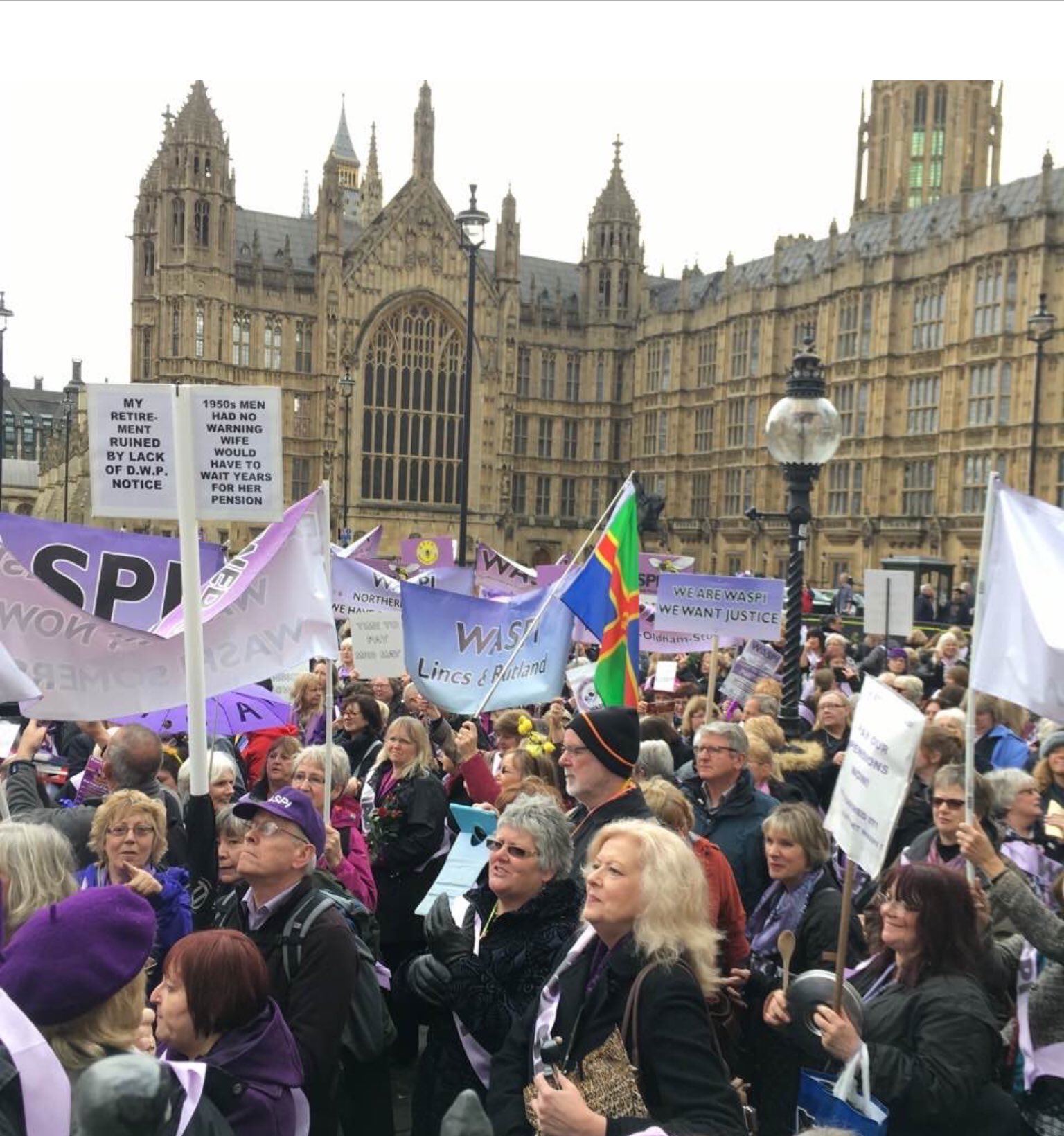 WASPI Campaign on Twitter "Coupled with inequalities in life