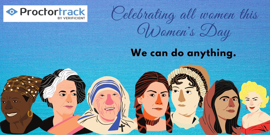 ProctortrackPro's tweet photo. Be Strong, Be Courageous, Be a WOMAN! Celebrating #InternationalWomensDay
@ProctortrackPro #elearning #onlinelearning #onlineexams #proctoringsolution #womensday2020 #march4women #Security https://t.co/xUJxPoYwUF