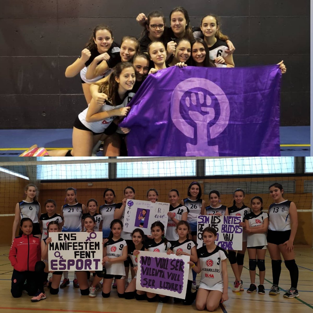 AECVALLBONA's tweet photo. L'esportista que portes a dins. La q ha aconseguit una medalla. La q ha sortit per 1r cop a disputar un partit. La motivada x aprendre cada dia. La que cuida l'equip.
Felicitats jugadores, entrenadores i familiars que cada dia s'esforcen i gaudeixen de compromisos voleiboleros! https://t.co/Rzpc24dIX3