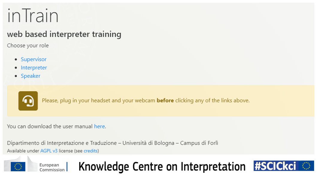 Eu Interpreters Intrain Free And Open Source Web Based Platform For Remote Simultaneous 1nt Training Have A Look And In Train Yourself T Co 7bxmtttx49 Scickci T Co 6lptsjk5o4